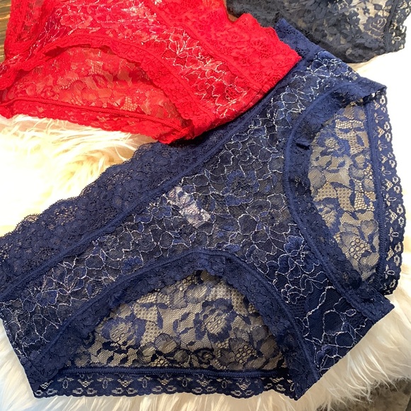 Lace sparkly panties full coverage high waist - Picture 3 of 12